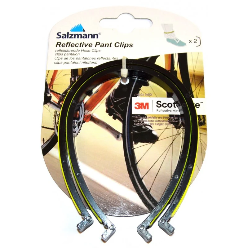Pair of Salzmann reflective trouser clips