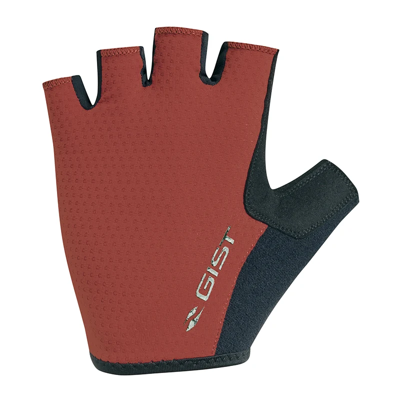 Gants Vélo Court Gist Rapid Gel Noir-Rouge XL (Paire Sur Carte) Sans Velcro -5518-