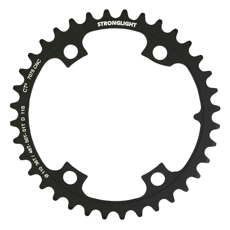 Plateau Route 4 branches Ø 110 Pour Shimano Ultegra R8000 - R8050 Stronglight 36 dents Intérieur Noir Ct2 11V. (Pour Plateau 48 Et 51 dents)