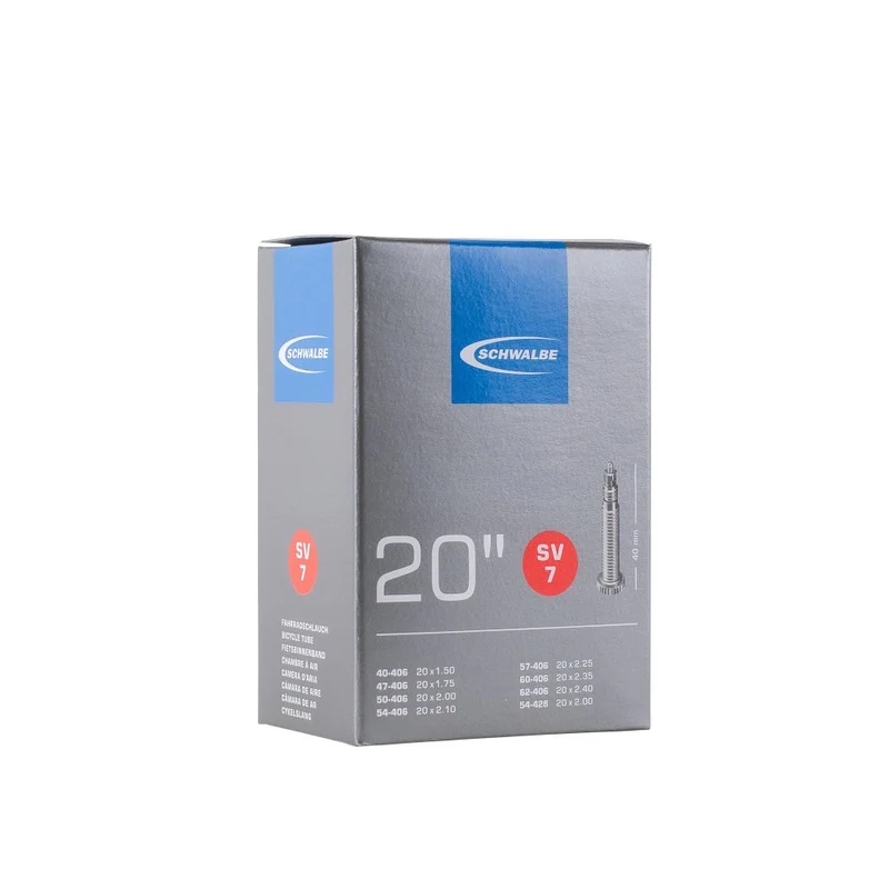 Chambre à air Schwalbe SV7 20" x 1.50/2.10 – Valve Presta 40 mm