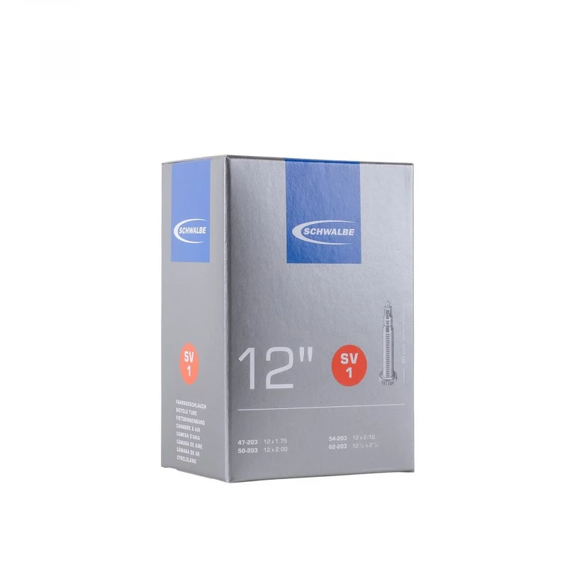 Chambre à air vélo Schwalbe SV1 12x1.75-2.00 (47/62-203) valve Presta 40 mm