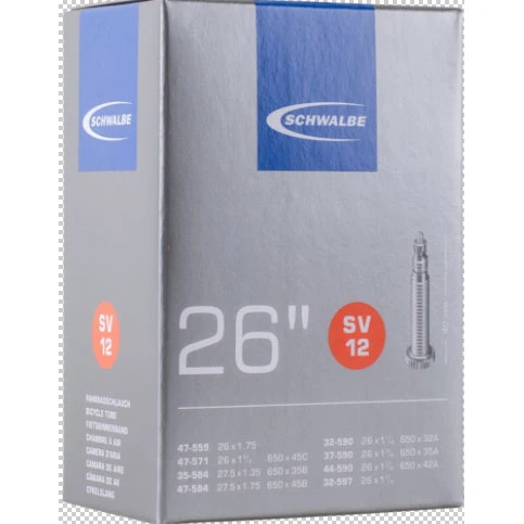 Chambre à air vélo Schwalbe SV12 26x1.75 (30/47-559/597) valve Presta 40 mm