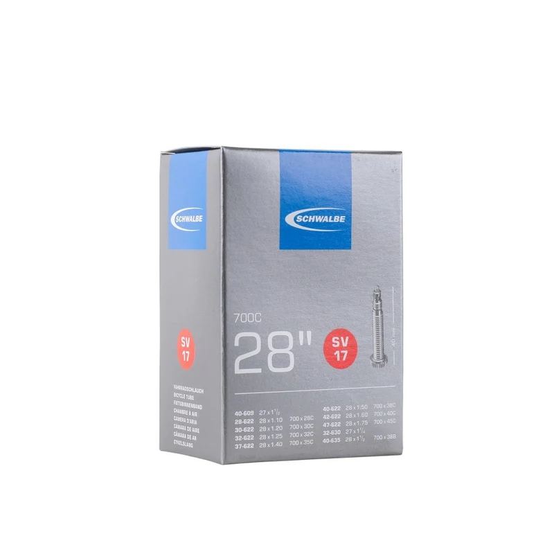 Chambre à air vélo Schwalbe SV17 700x28-45C (28/47-622/635) valve Presta 40 mm