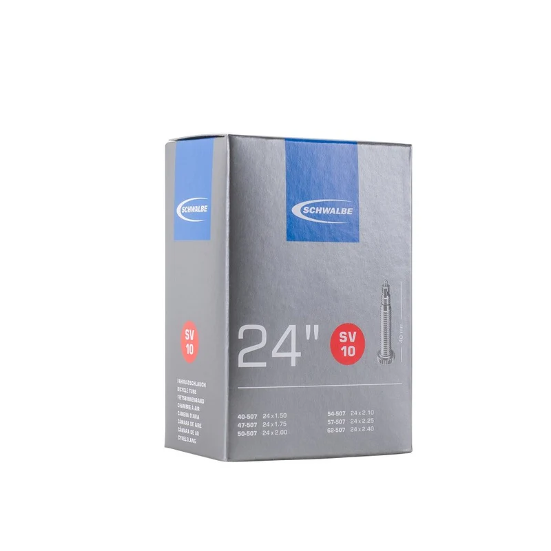 Chambre à air vélo Schwalbe SV10 24x1.50-2.40 (40/62-507) valve Presta 40 mm