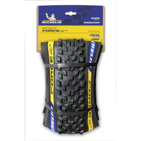Pneu vélo Michelin Force XC2 Racing Line 29x2.25 Tubeless Ready – Cross-country rapide et adhérent