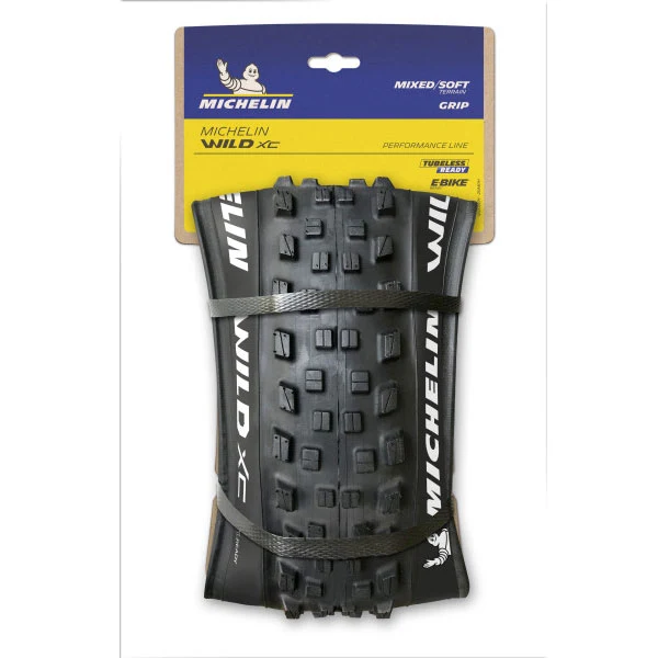 PNEU VÉLO MICHELIN 29x2.25 WILD XC Performance Line – Tubeless Ready ETRTO : 57-622 – Tringle souple