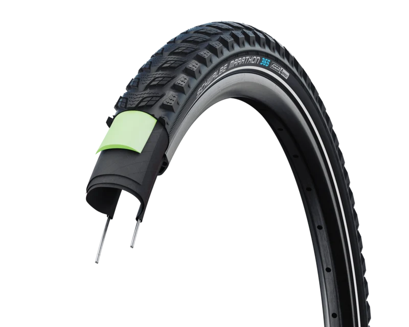 Pneu Vélo Schwalbe Marathon 365 Performance GreenGuard 26x2.15 – Addix 4Season E-Bike & Toutes Saisons