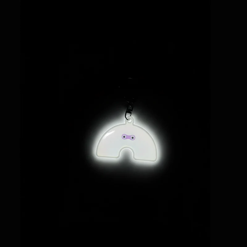 Charm porte-clés réfléchissant – Arc-en-ciel