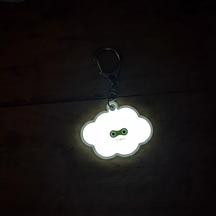 Charm porte-clés réfléchissant – Nuage