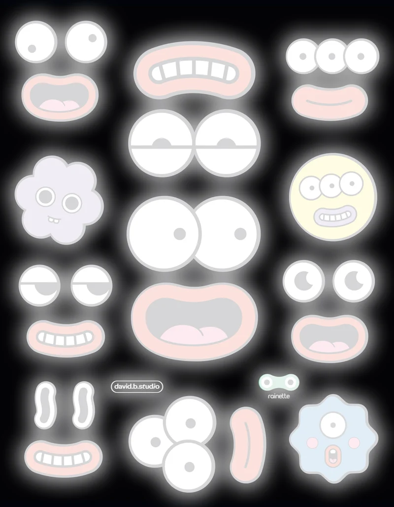 Stickers réfléchissants | Face