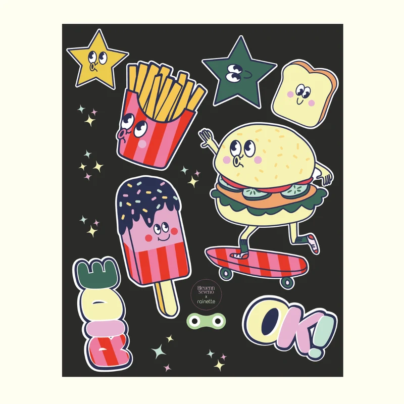 Stickers réfléchissants | Food