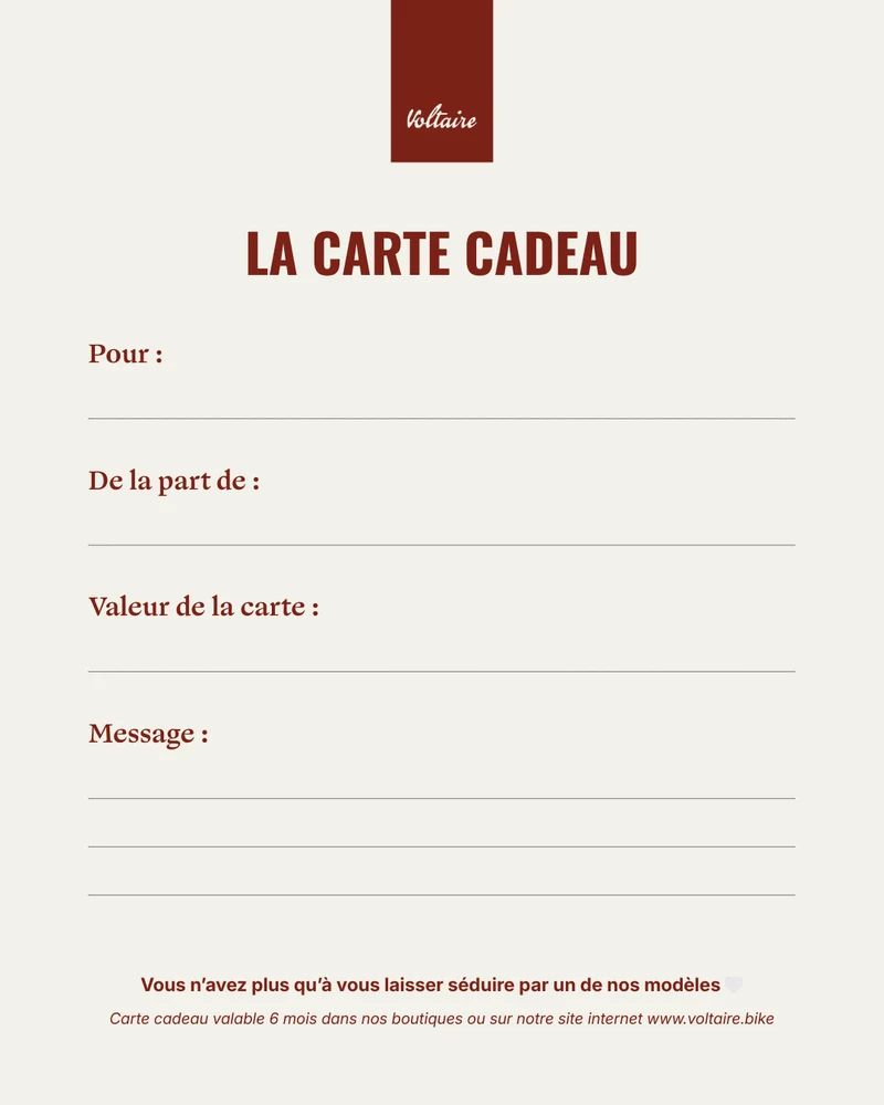 Carte Cadeau Voltaire