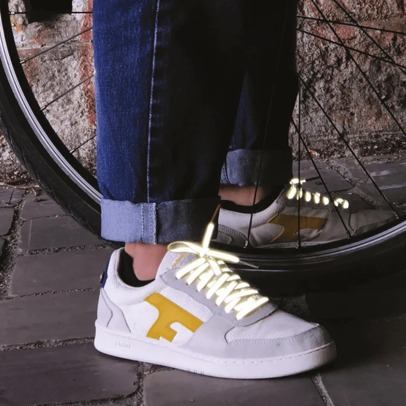 Lacets réfléchissants | jaune fluo - ton sur ton