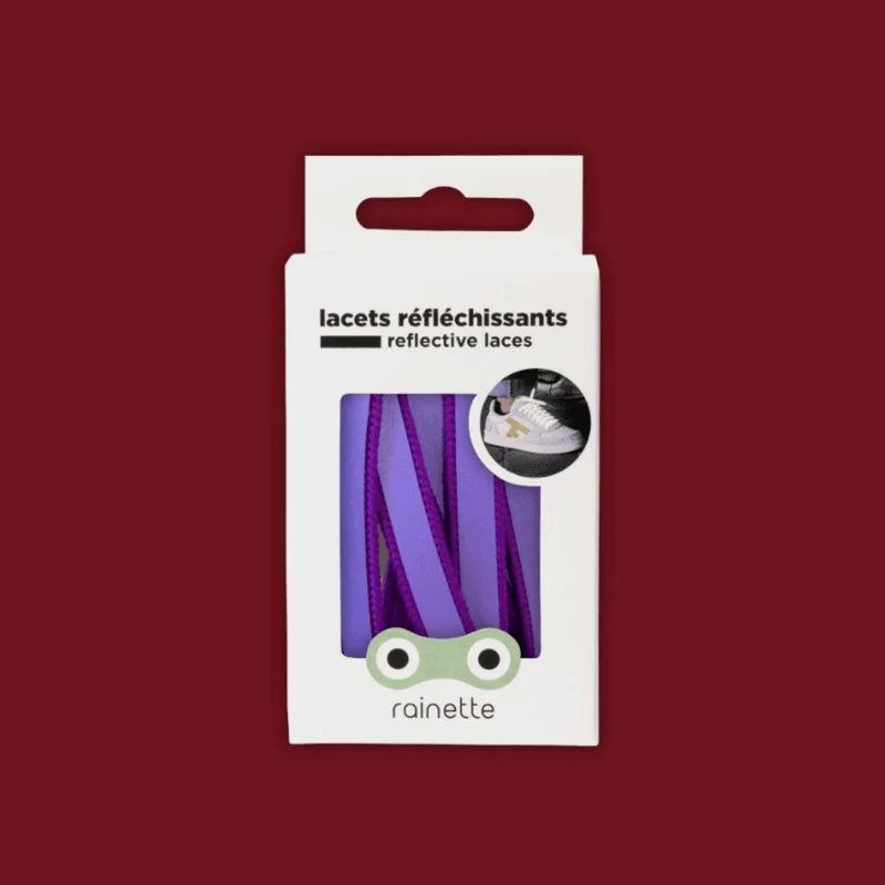 Lacets réfléchissants | violet - ton sur ton
