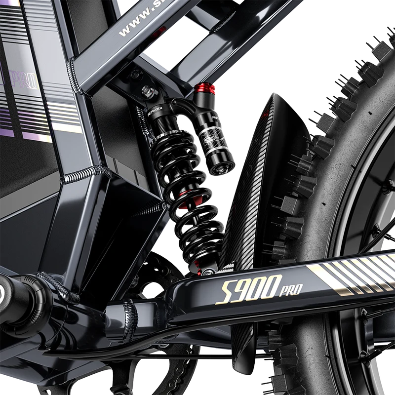 Vélo électrique Shengmilo S900PRO 3000W avec batterie 60V 35Ah, vélo électrique tout suspendu