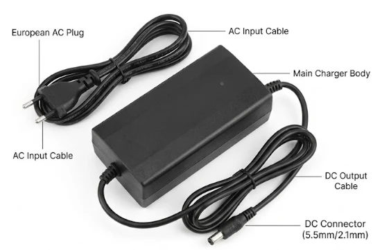 Chargeur de batterie Li-ion 54.6 V 3 A