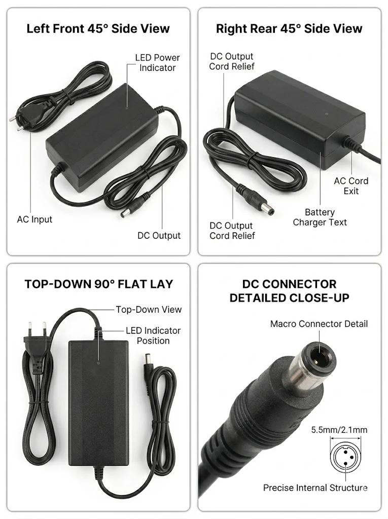Chargeur de batterie Li-ion 54.6 V 3 A