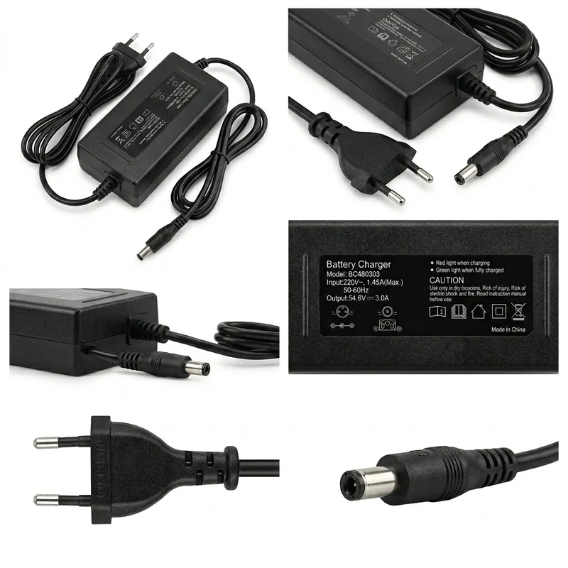 Chargeur de batterie Li-ion 54.6 V 3 A