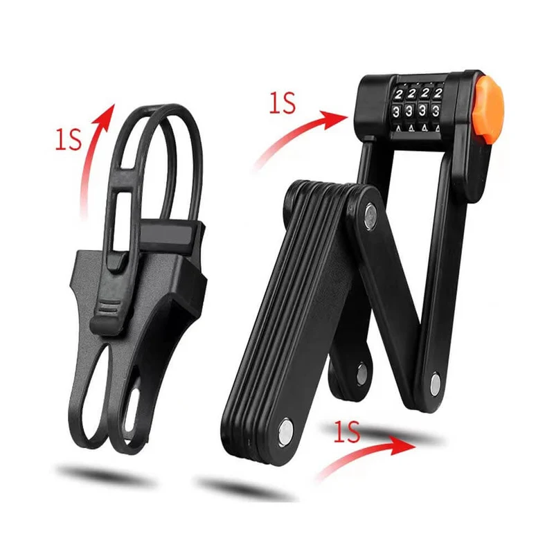 Antivol vélo pliant avec support pour vélo électrique