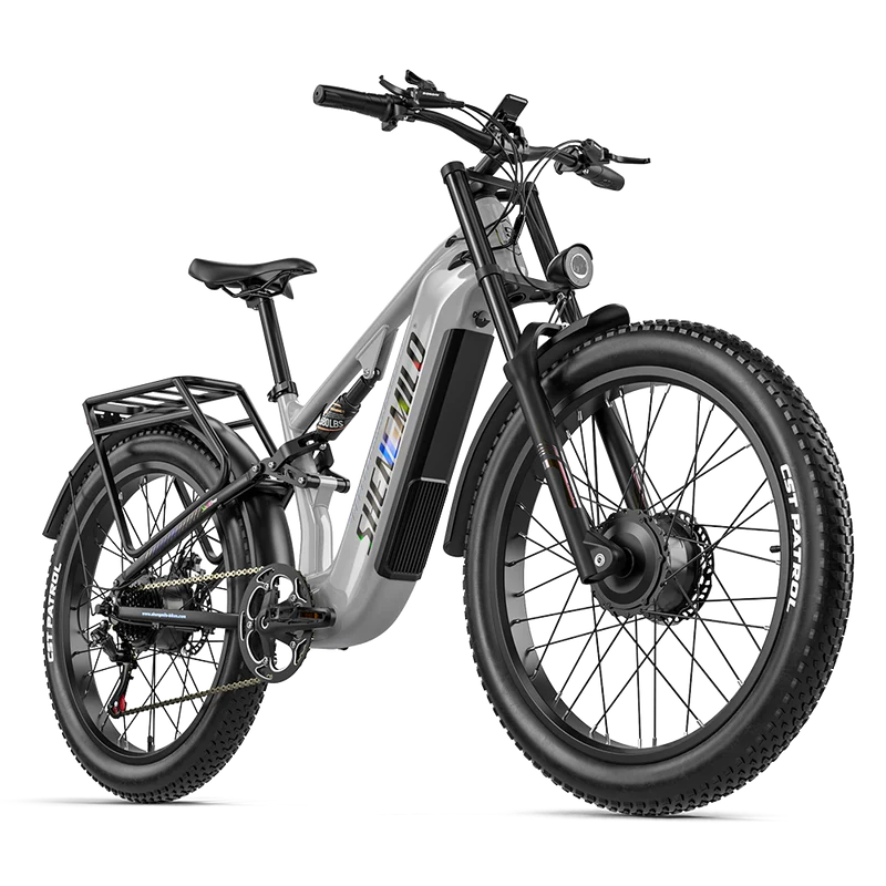 Vélo électrique Shengmilo S600PRO 2000W à double moteur, batterie 48V 25Ah