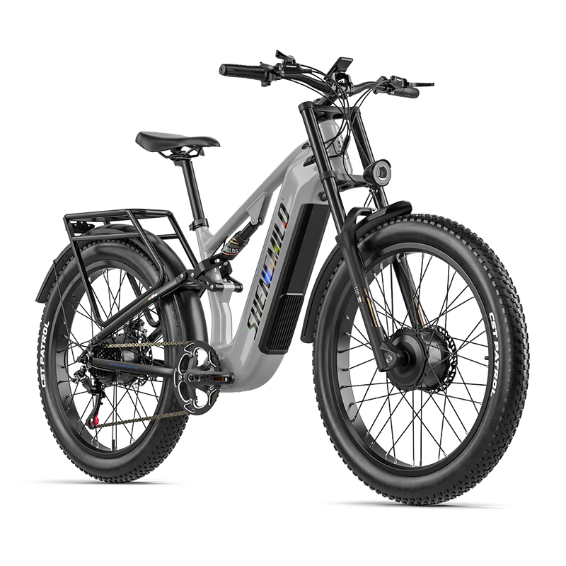 Vélo électrique Shengmilo S600PRO 2000W à double moteur, batterie 48V 25Ah