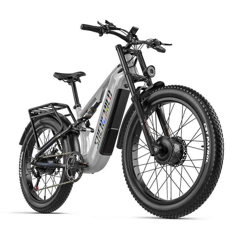 Vélo électrique Shengmilo S600PRO 2000W à double moteur, batterie 48V 25Ah