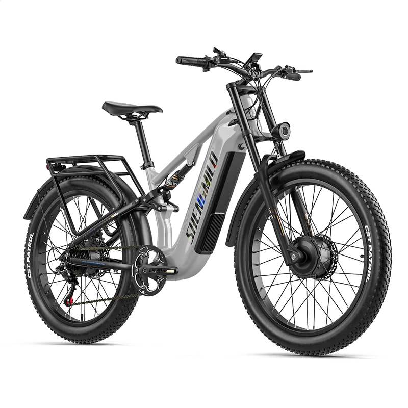 Vélo électrique Shengmilo S600PRO 2000W à double moteur, batterie 48V 25Ah
