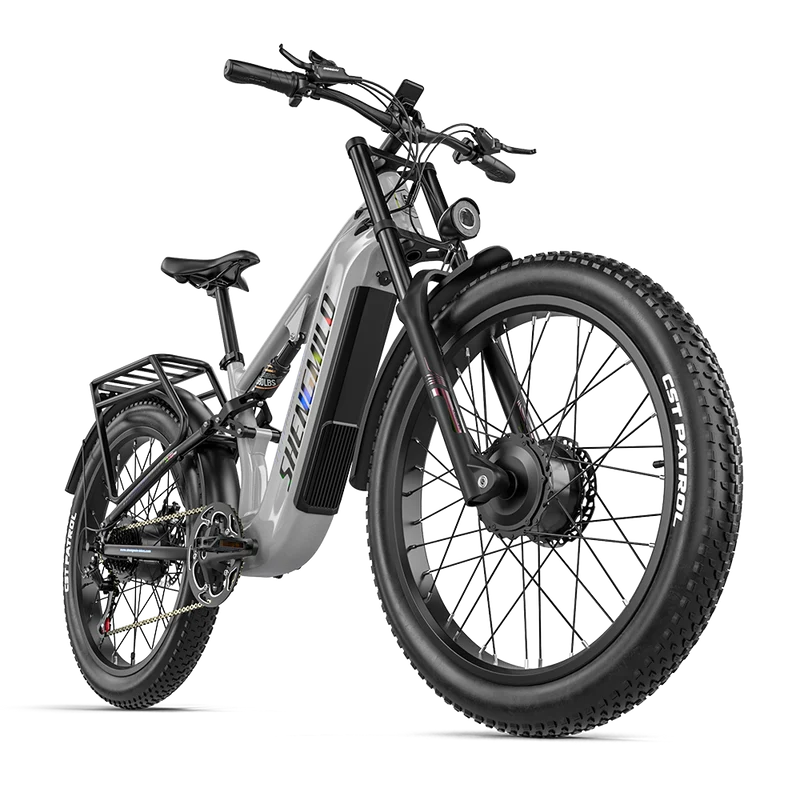 Vélo électrique Shengmilo S600PRO 2000W à double moteur, batterie 48V 25Ah