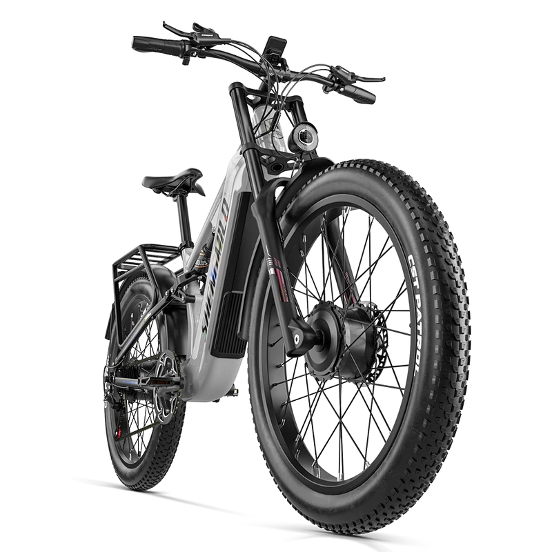 Vélo électrique Shengmilo S600PRO 2000W à double moteur, batterie 48V 25Ah