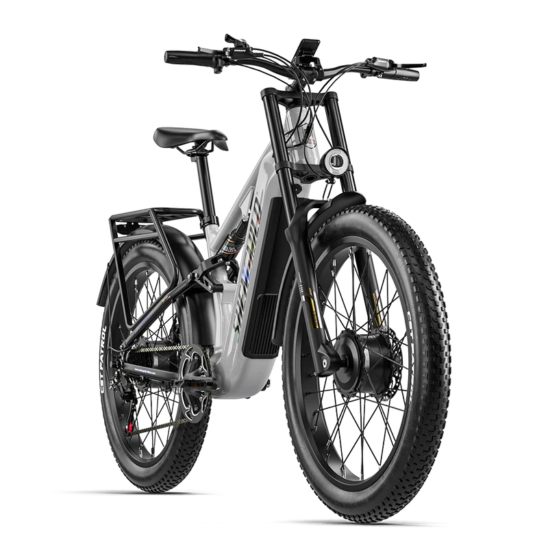 Vélo électrique Shengmilo S600PRO 2000W à double moteur, batterie 48V 25Ah