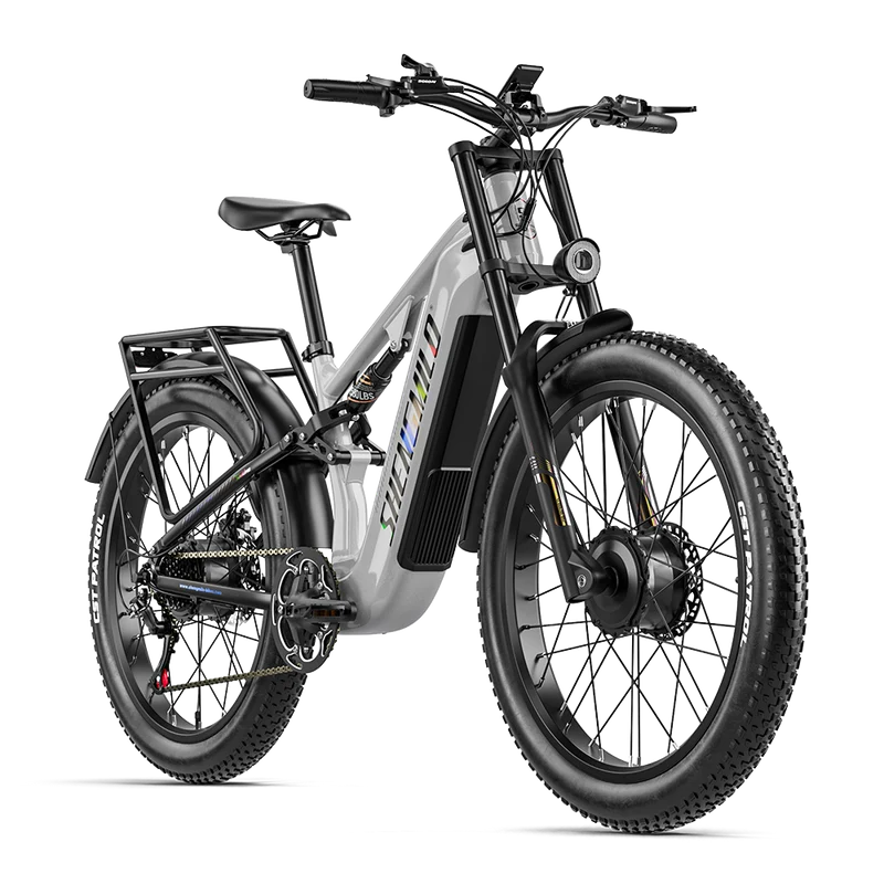 Vélo électrique Shengmilo S600PRO 2000W à double moteur, batterie 48V 25Ah
