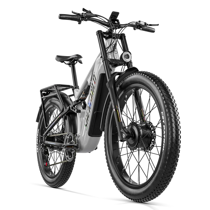 Vélo électrique Shengmilo S600PRO 2000W à double moteur, batterie 48V 25Ah