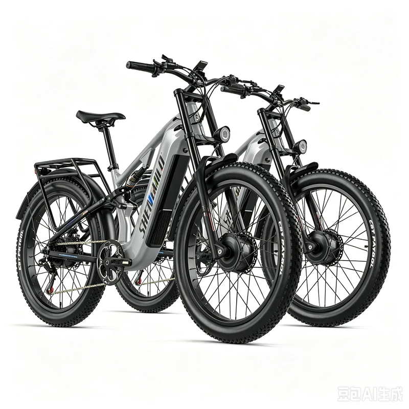 Vélo électrique Shengmilo S600PRO 2000W à double moteur, batterie 48V 25Ah