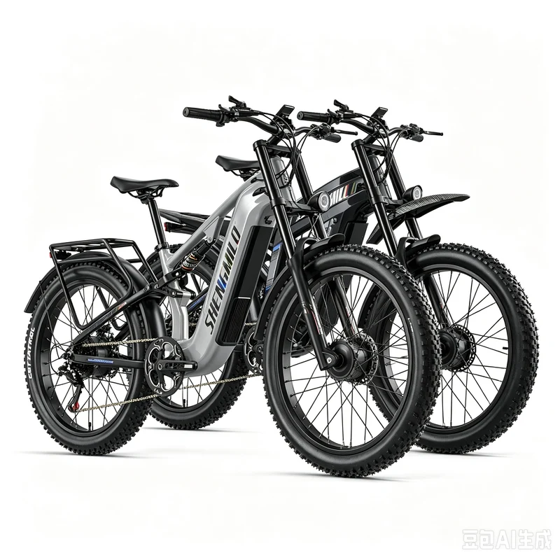 Vélo électrique Shengmilo S600PRO 2000W à double moteur, batterie 48V 25Ah
