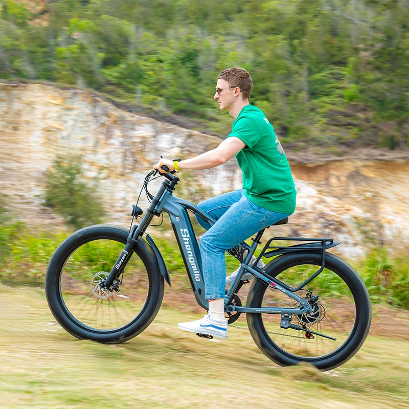 Vélo de montagne électrique à suspension complète Shengmilo MX05 48V 17.5AH 90KM