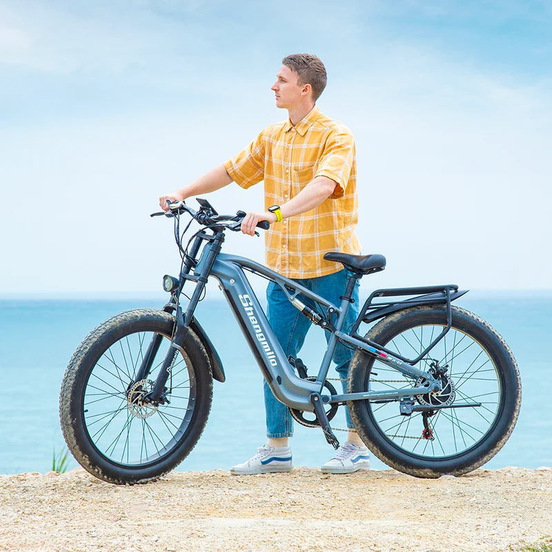 Vélo de montagne électrique à suspension complète Shengmilo MX05 48V 17.5AH 90KM