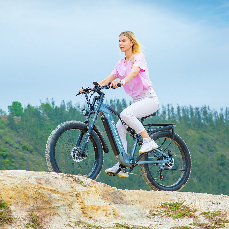 Vélo de montagne électrique à suspension complète Shengmilo MX05 48V 17.5AH 90KM