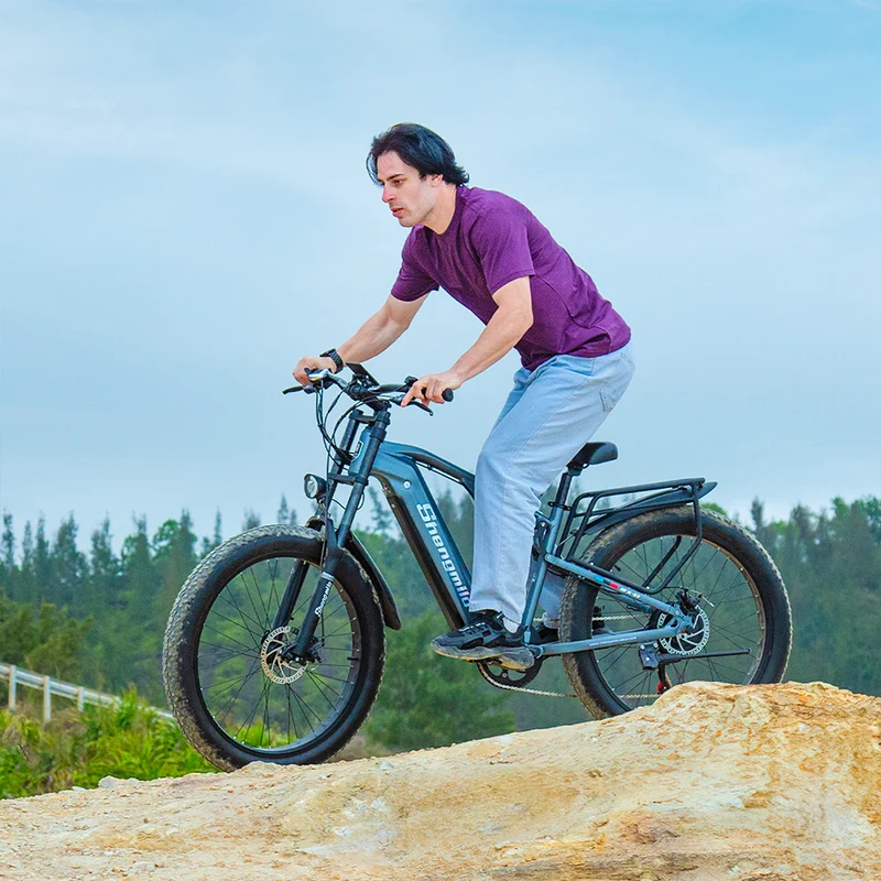 Vélo de montagne électrique à suspension complète Shengmilo MX05 48V 17.5AH 90KM