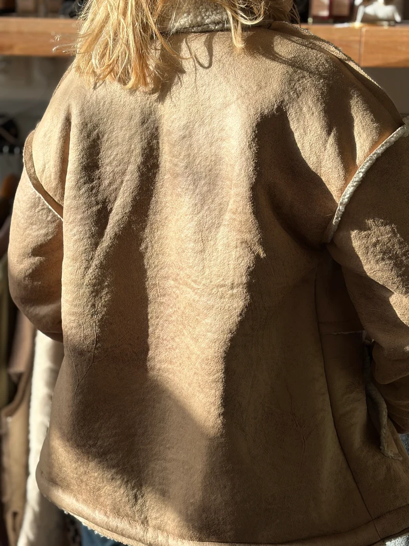 Veste Aviateur Amy / Beige