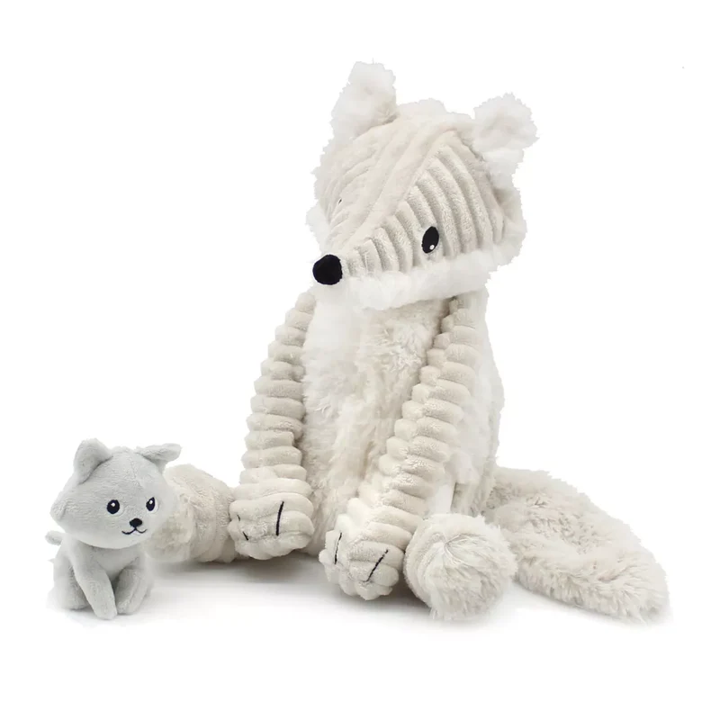 RENARD DES NEIGES MAMAN & BEBE - 27CM