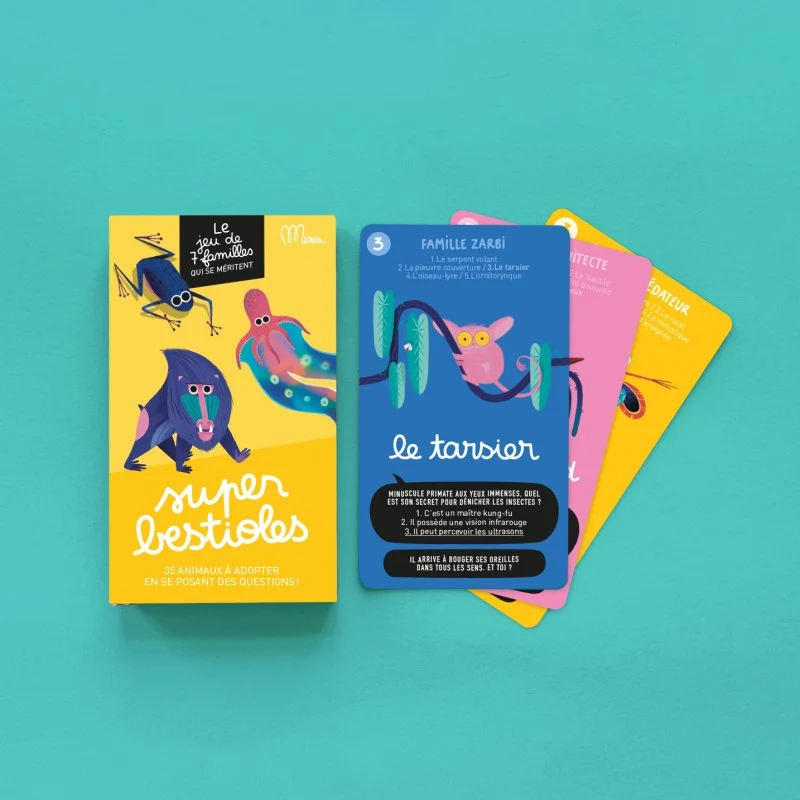 Jeu de 7 familles qui se méritent - SUPER BESTIOLES