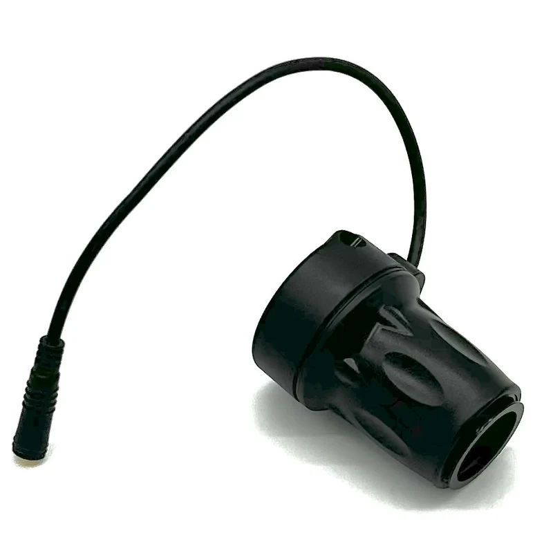 Throttle without shut-off button