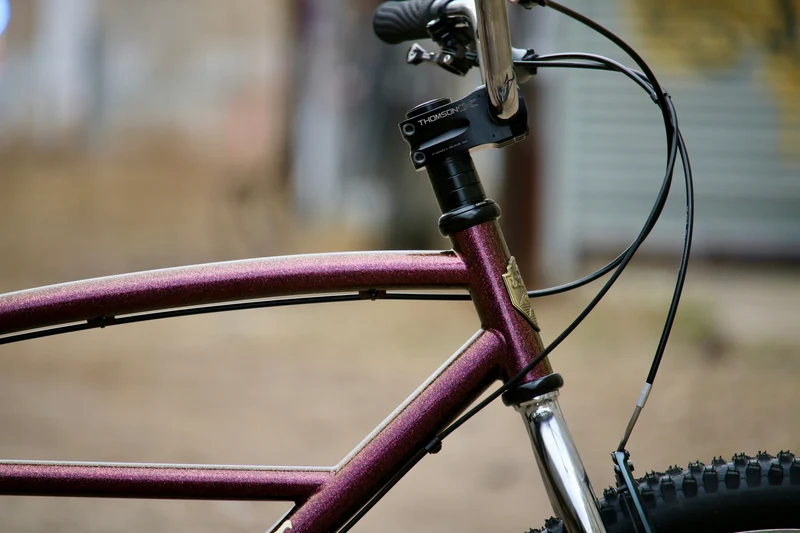 Wilde Moto Cruiser — 26in MTB Frameset, Fork & Bar Bundle, Purple Pizazz