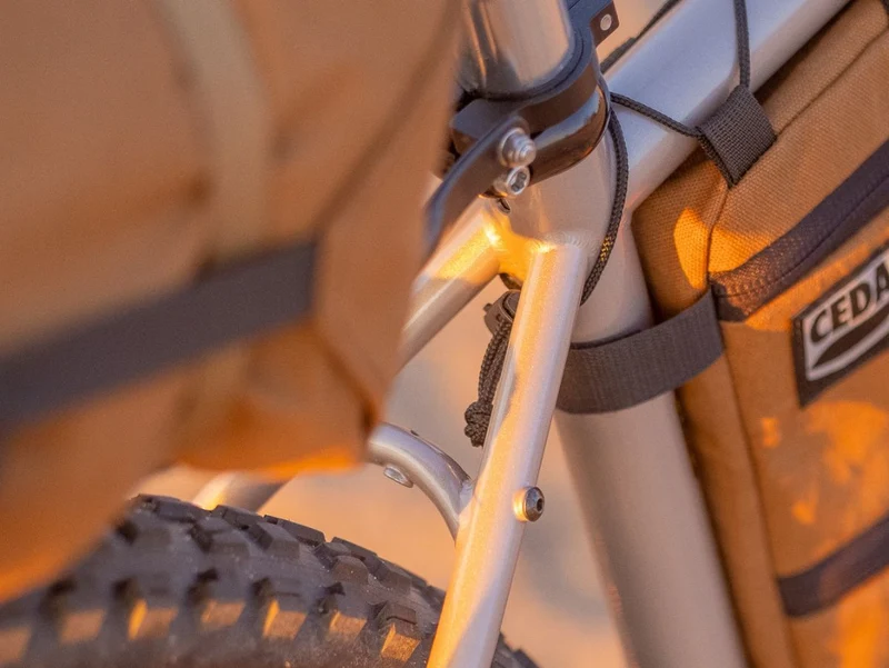 Wilde Supertramp Frameset — Segmented Steel Fork, Dirt Champagne