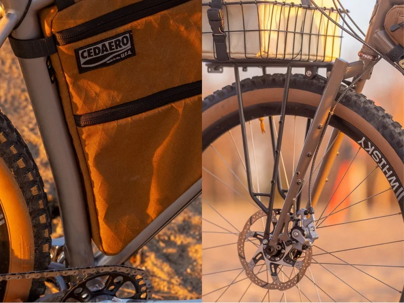 Wilde Supertramp Frameset — Segmented Steel Fork, Dirt Champagne