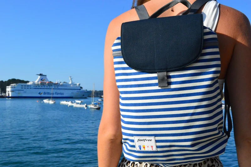 Mini sac à dos imperméable Marinière - Sailor