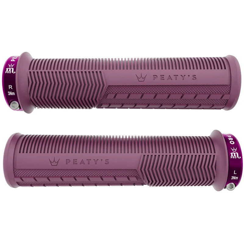 Poignées Peaty's Monarch Pro Mushroom épais (32-34mm) Supersoft Plum Purple