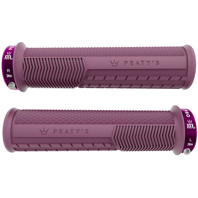 Poignées Peaty's Monarch Pro Knurl épais (32-34mm) Supersoft Plum Purple