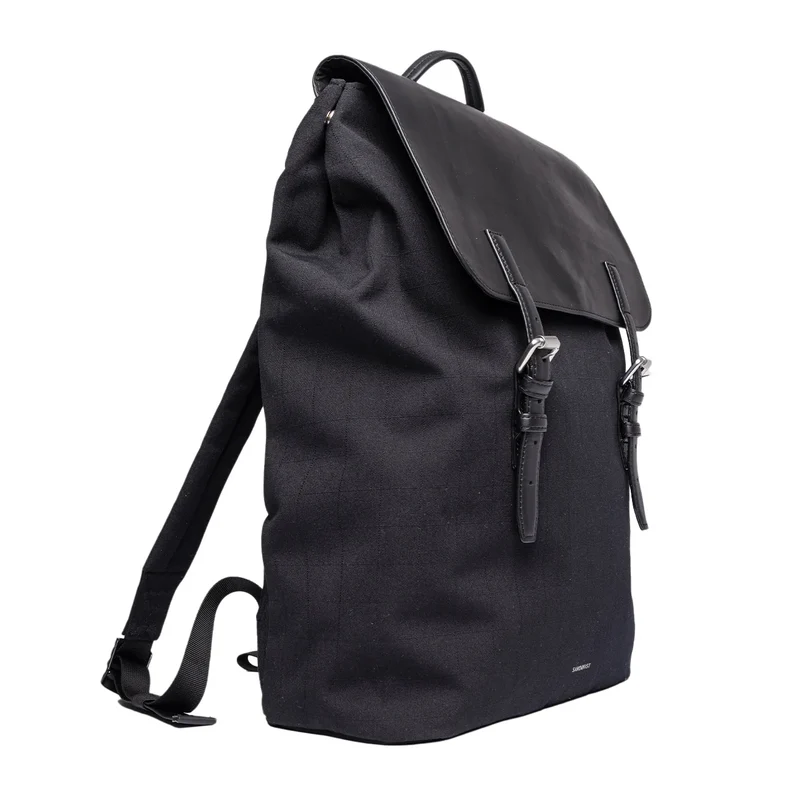Leather Lid Backpack 16"