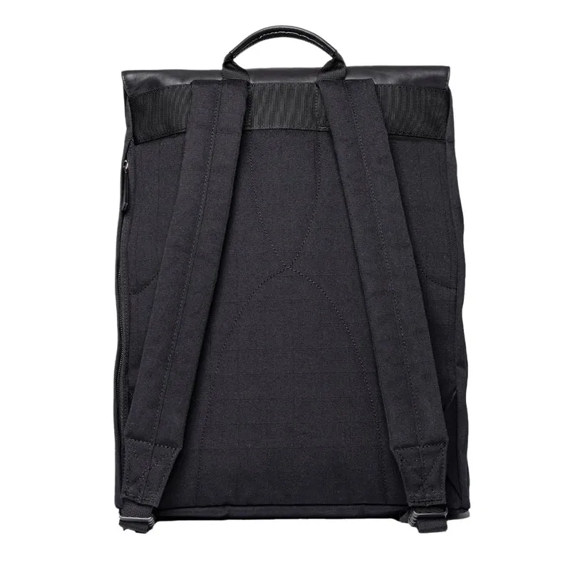 Leather Lid Backpack 16"